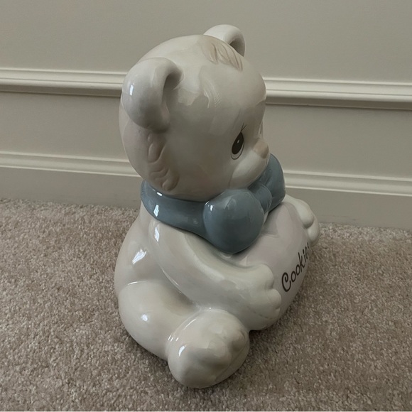 Precious Moments ceramic teddy bear 10” cookie jar from 1993. - Picture 3 of 9